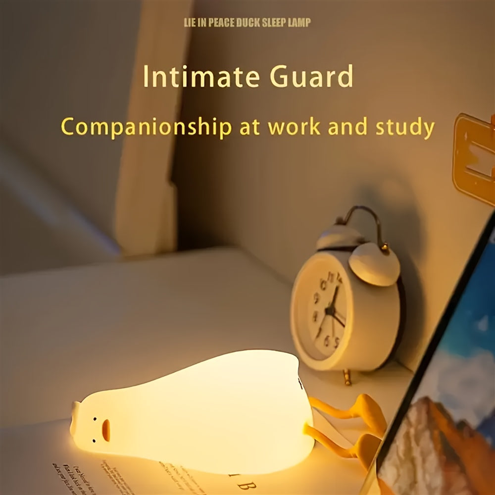 Duck Bedroom cartoon creative silicone pat light bedside light sleep night light