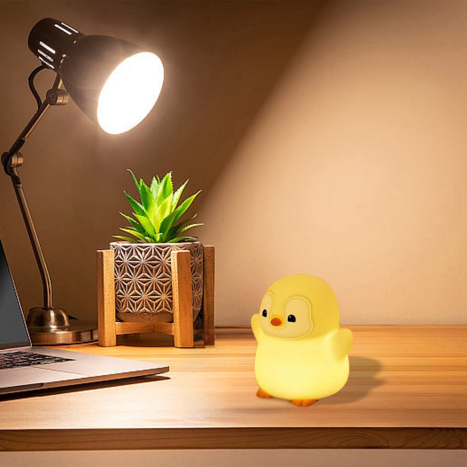 Cute Penguin Night Light - Bedside Lamp with Soft Glow, No Batteries Needed, Plug-in Desk Decor for Bedroom, Living Room, Office - Perfect Birthday or Halloween Decoration Gift for Penguin Lovers, Bedroom Lighting, Playful Design, Durable Construction,
