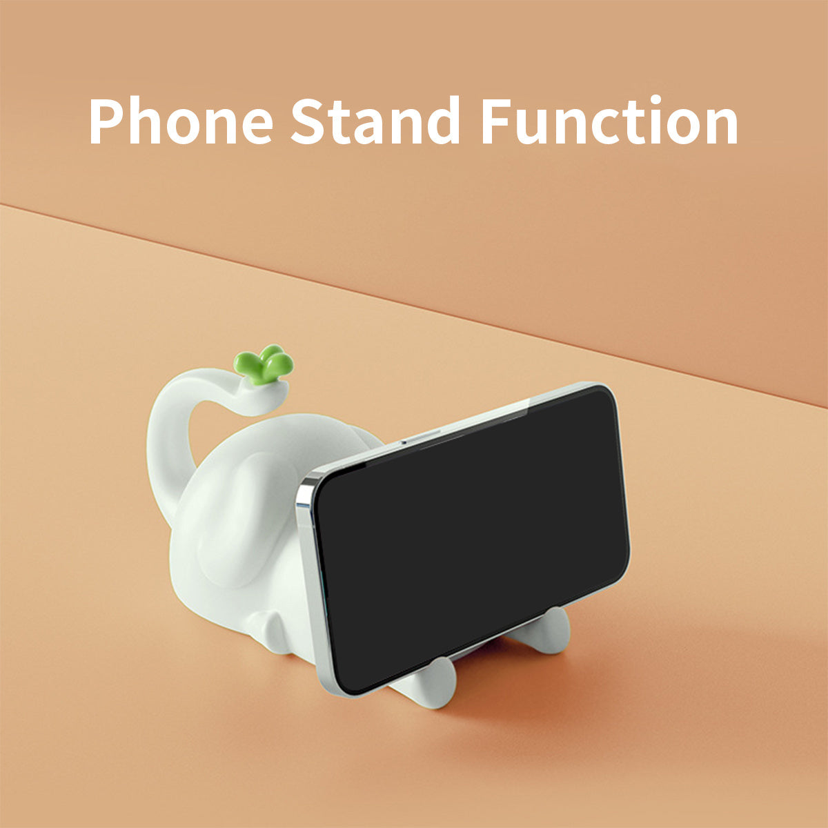 1pc USB Rechargeable Elephant-Shaped LED Night Light, Silicone Pat Lamp for Sleep, Portable Induction Bedside Stand, Indoor Use, Electronic Components, Lithium Battery, USB Charging, ≤36V