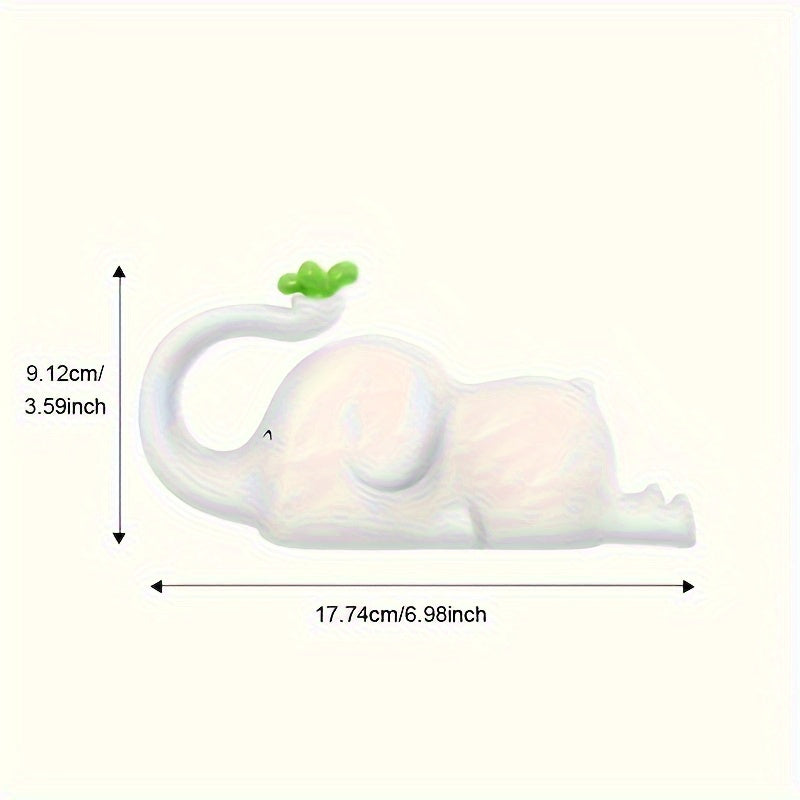 1pc USB Rechargeable Elephant-Shaped LED Night Light, Silicone Pat Lamp for Sleep, Portable Induction Bedside Stand, Indoor Use, Electronic Components, Lithium Battery, USB Charging, ≤36V