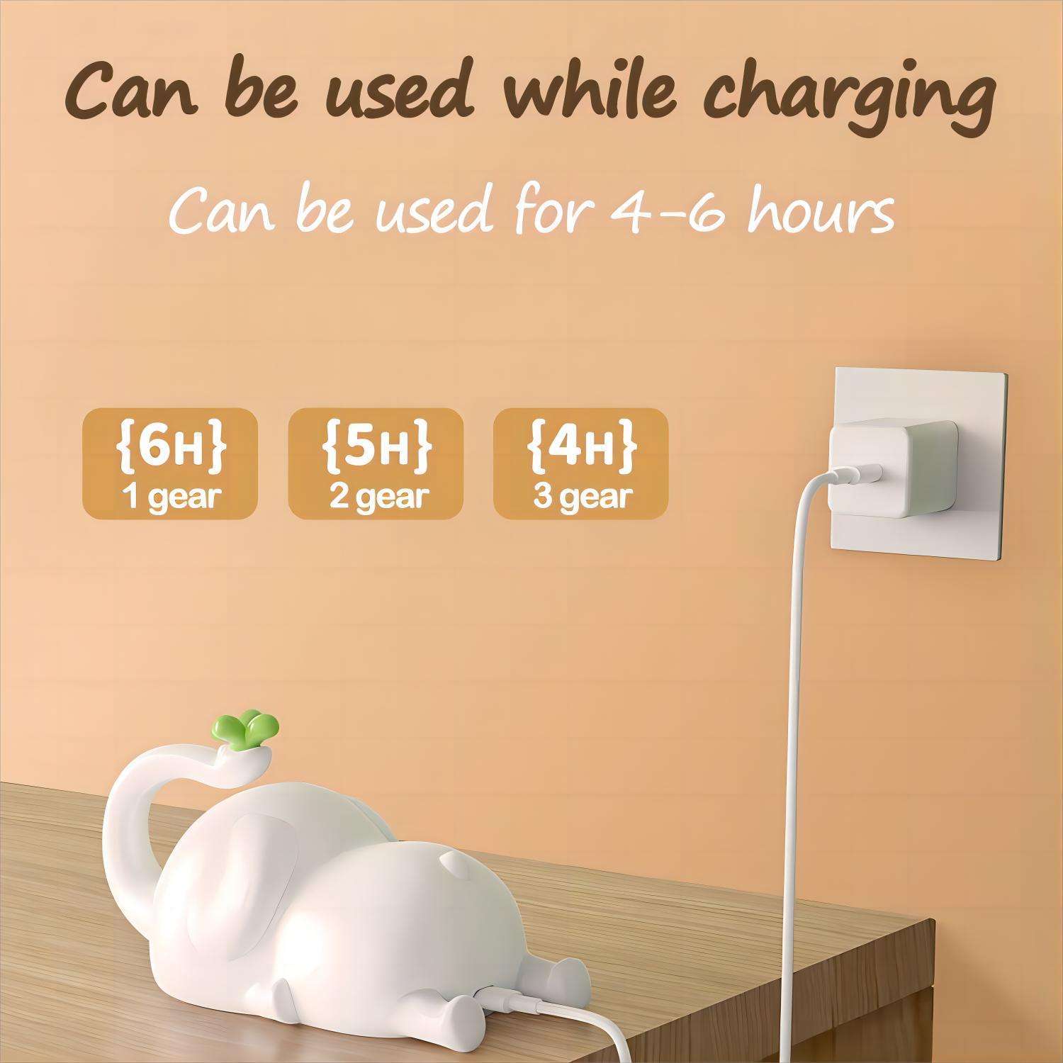 1pc USB Rechargeable Elephant-Shaped LED Night Light, Silicone Pat Lamp for Sleep, Portable Induction Bedside Stand, Indoor Use, Electronic Components, Lithium Battery, USB Charging, ≤36V