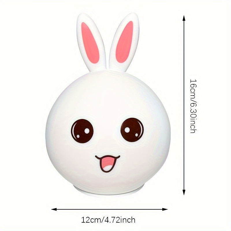 Shenzhi Tech Musical Bunny Night Light, Soft Light for Eyes, Multi-color Adjustable, USB Fast Charging