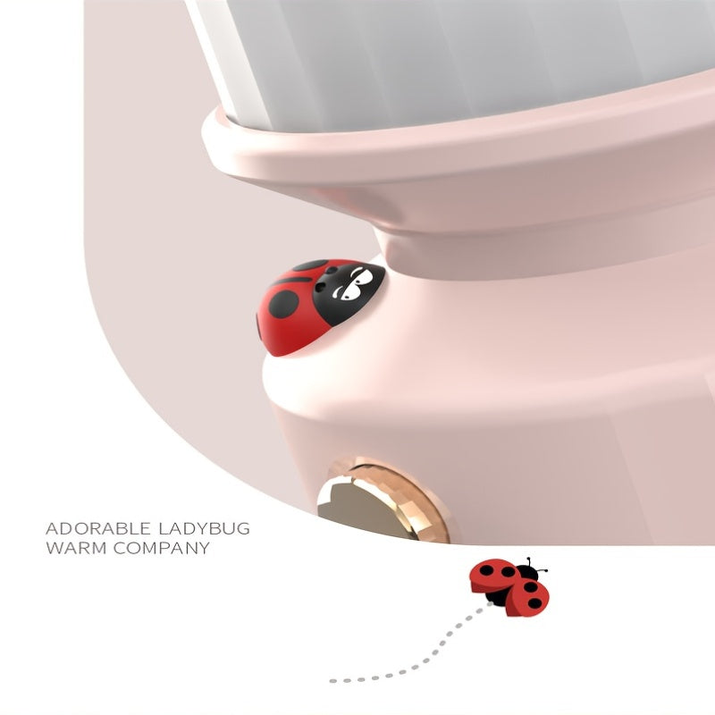 Ladybug Creative Lighting Bedside Reading Lamp, Emergency Light, Portable Charging Sleep LED Night Light, Reading Lamp, Portable Study Lamp For Dormitory
