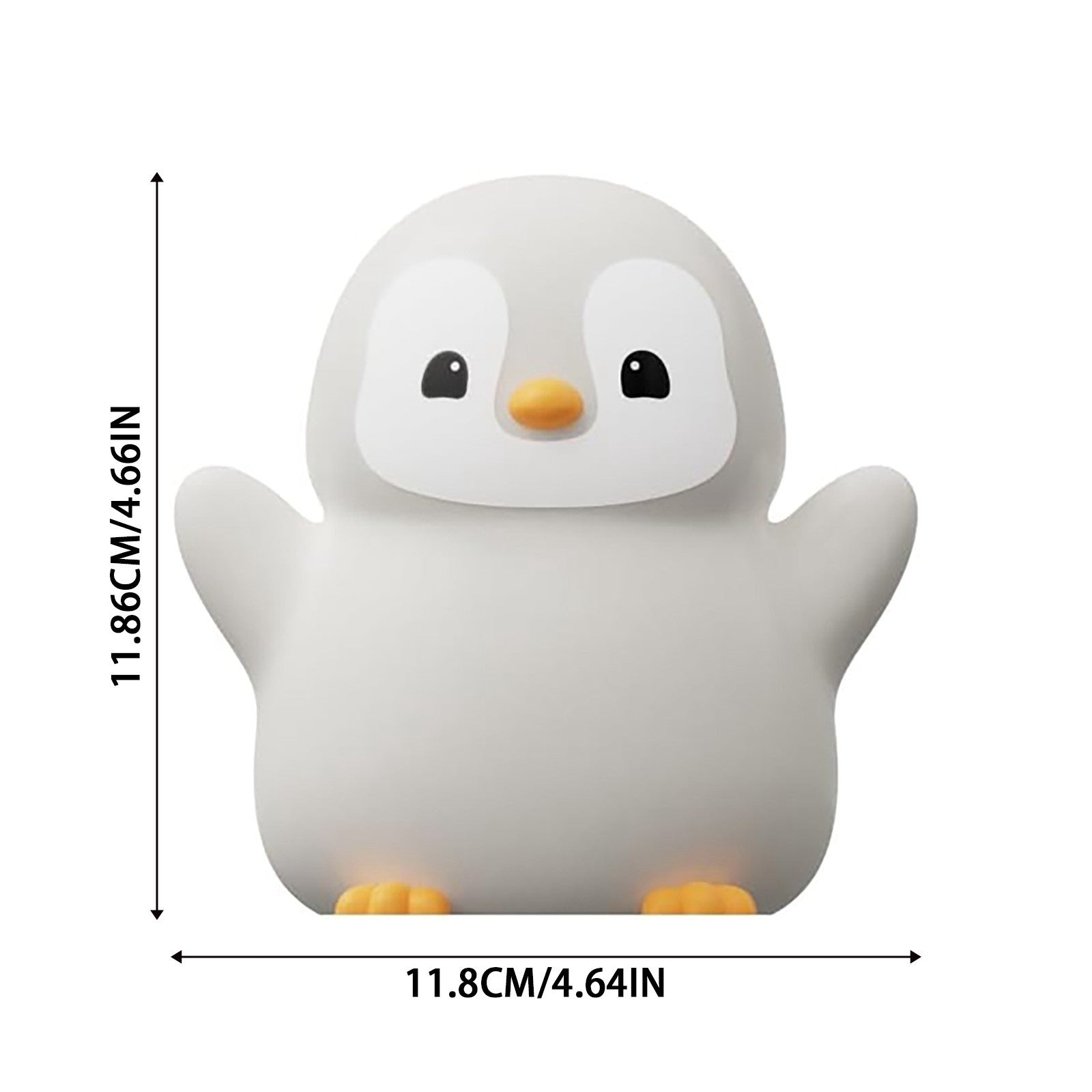 Cute Penguin Night Light - Bedside Lamp with Soft Glow, No Batteries Needed, Plug-in Desk Decor for Bedroom, Living Room, Office - Perfect Birthday or Halloween Decoration Gift for Penguin Lovers, Bedroom Lighting, Playful Design, Durable Construction,