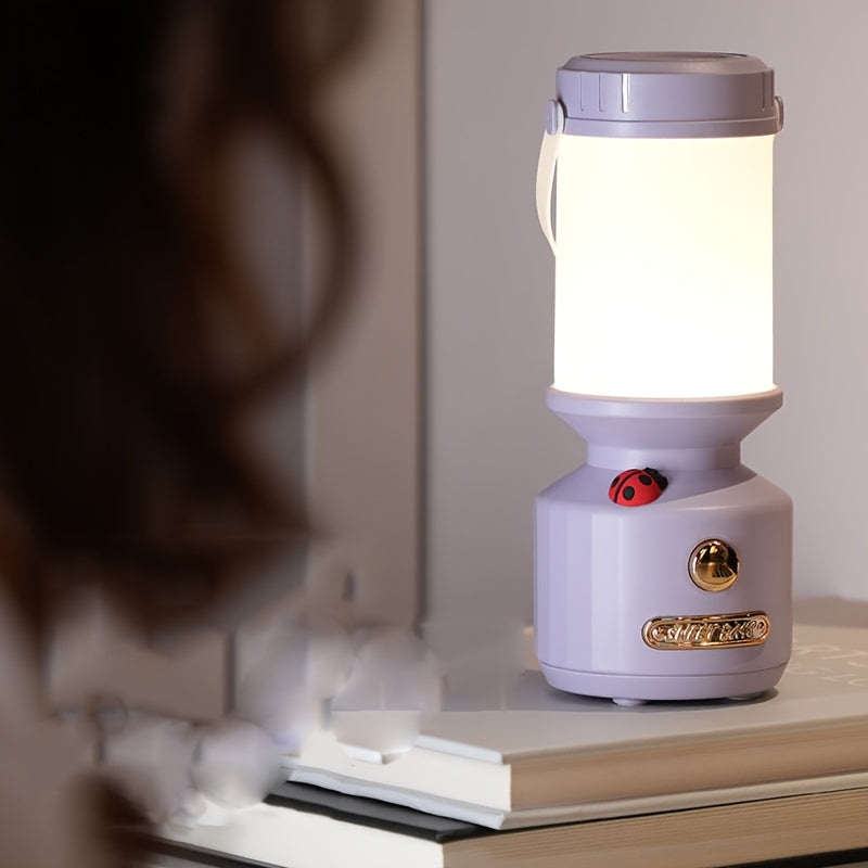 Ladybug Creative Lighting Bedside Reading Lamp, Emergency Light, Portable Charging Sleep LED Night Light, Reading Lamp, Portable Study Lamp For Dormitory