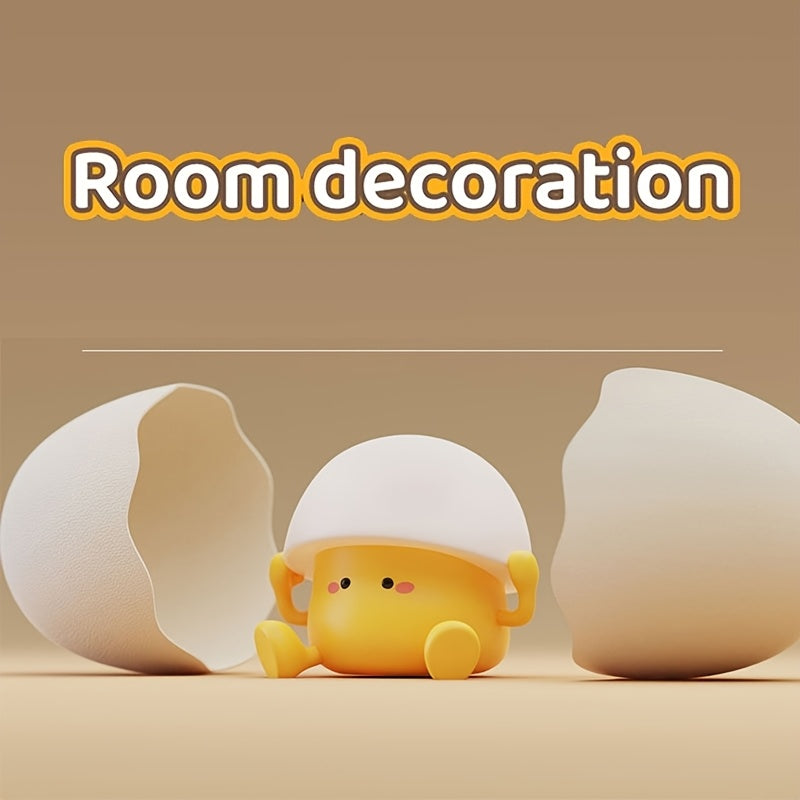 Cute Egg Yolk Night Light, Three Brightness Adjustable, Birthday Christmas Gift, USB Power Supply, for Bedroom Living Room Study Room