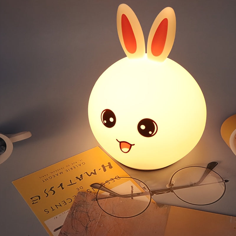Shenzhi Tech Musical Bunny Night Light, Soft Light for Eyes, Multi-color Adjustable, USB Fast Charging