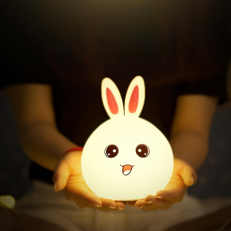 Shenzhi Tech Musical Bunny Night Light, Soft Light for Eyes, Multi-color Adjustable, USB Fast Charging