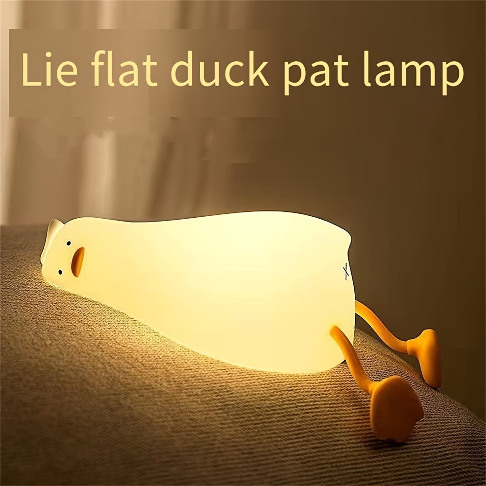 Duck Bedroom cartoon creative silicone pat light bedside light sleep night light