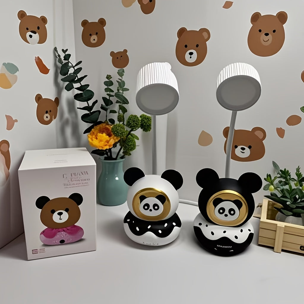 Creative Cute Cartoon Panda Night Light Student Desk Lamp Decoration Eye Protection Atmosphere Light
