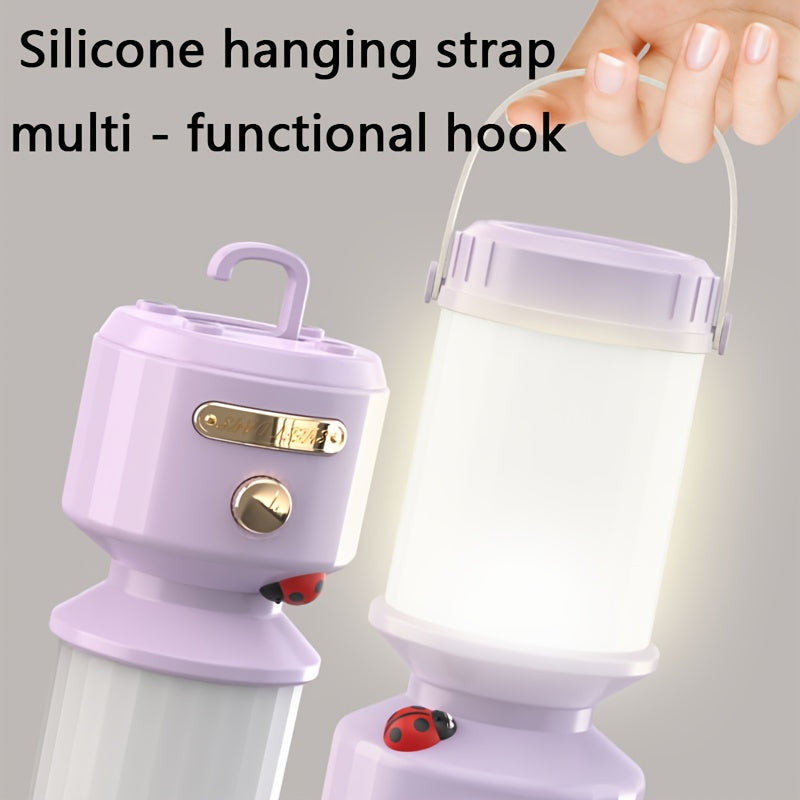 Ladybug Creative Lighting Bedside Reading Lamp, Emergency Light, Portable Charging Sleep LED Night Light, Reading Lamp, Portable Study Lamp For Dormitory