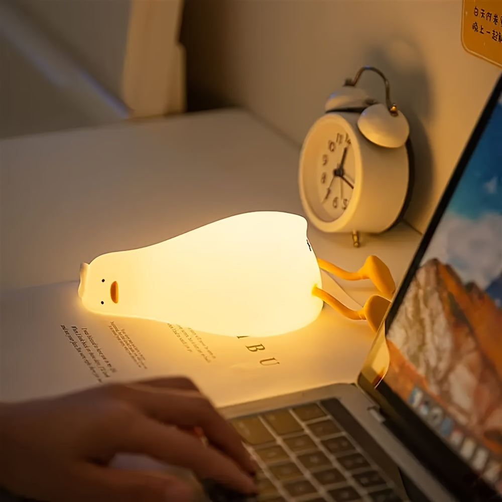 Duck Bedroom cartoon creative silicone pat light bedside light sleep night light