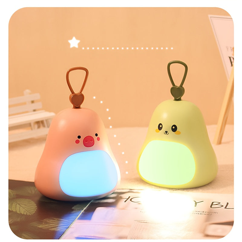 Cartoon LED Creative Pet Handheld Night Light, USB Charging Or Plug-in, For Bedroom Bedside, Home Decor, Room Decor, Bedroom Decor, Living Room Decor, Aesthetic Room Decor, Bedroom Accessories, Home Decor, Room Decor