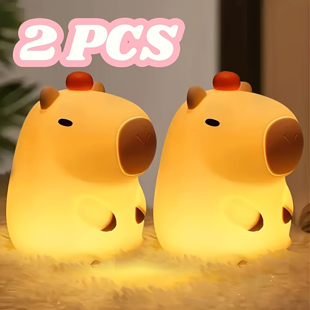 Panda Silicone Lamp - USB Rechargeable Sensor Night Light with 3 Brightness Levels, Auto Timer & Adjustable Brightness, Modern Animal-Themed Bedroom Bedside Lamp for Sleep Aid, Holiday Gift for Friends, Panda Gifts, Sleep Aid Light, Playful Design,