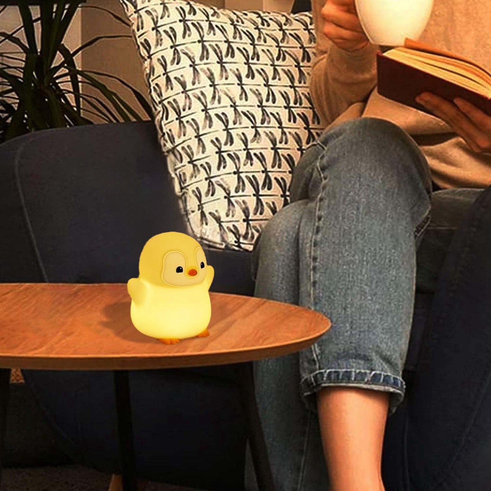 Cute Penguin Night Light - Bedside Lamp with Soft Glow, No Batteries Needed, Plug-in Desk Decor for Bedroom, Living Room, Office - Perfect Birthday or Halloween Decoration Gift for Penguin Lovers, Bedroom Lighting, Playful Design, Durable Construction,